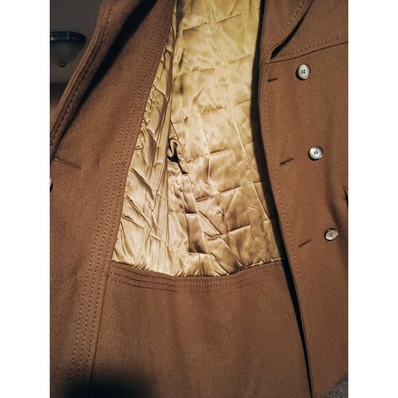 Vintage Wool A Robert Lewis Idea Size 36 Coat Camel/Brown - Picture 4 of 10